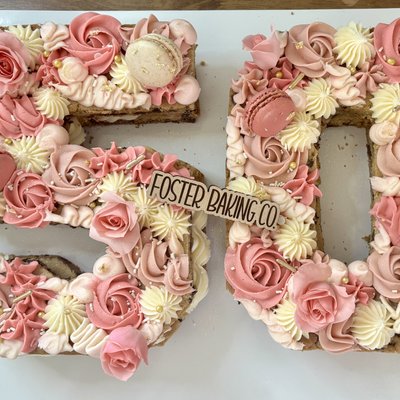 Number/Letter Cookie Cake