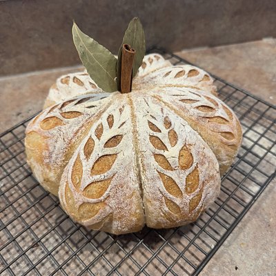 Pumpkin Shaped Sourdough
