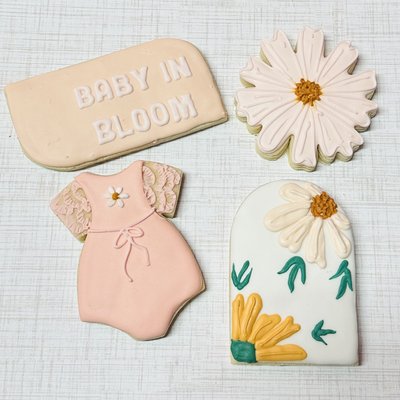 Baby Shower Dozen Decorated Sugar Cookie Set