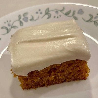 Pumpkin Bars With Cream Cheese Frosting (16x12)                Sheet Pan