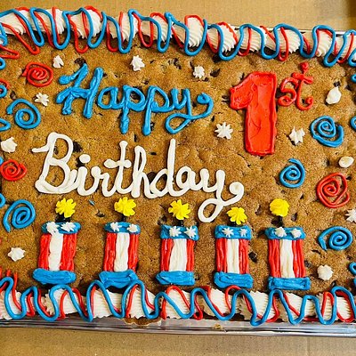 Large Chocolate Chip Cookie Cake