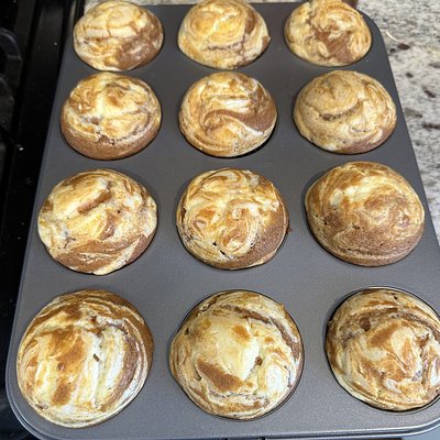Pumpkin Cream Cheese Swirl Muffins 12 Pack