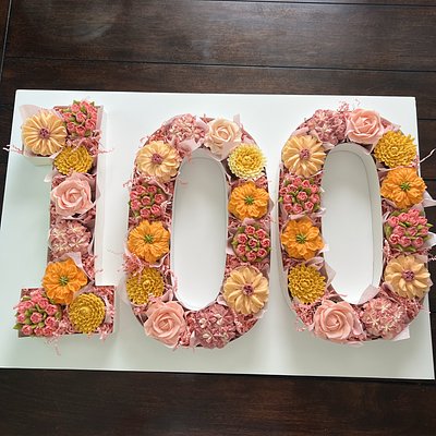 Cupcake Letter Or Number Tray 