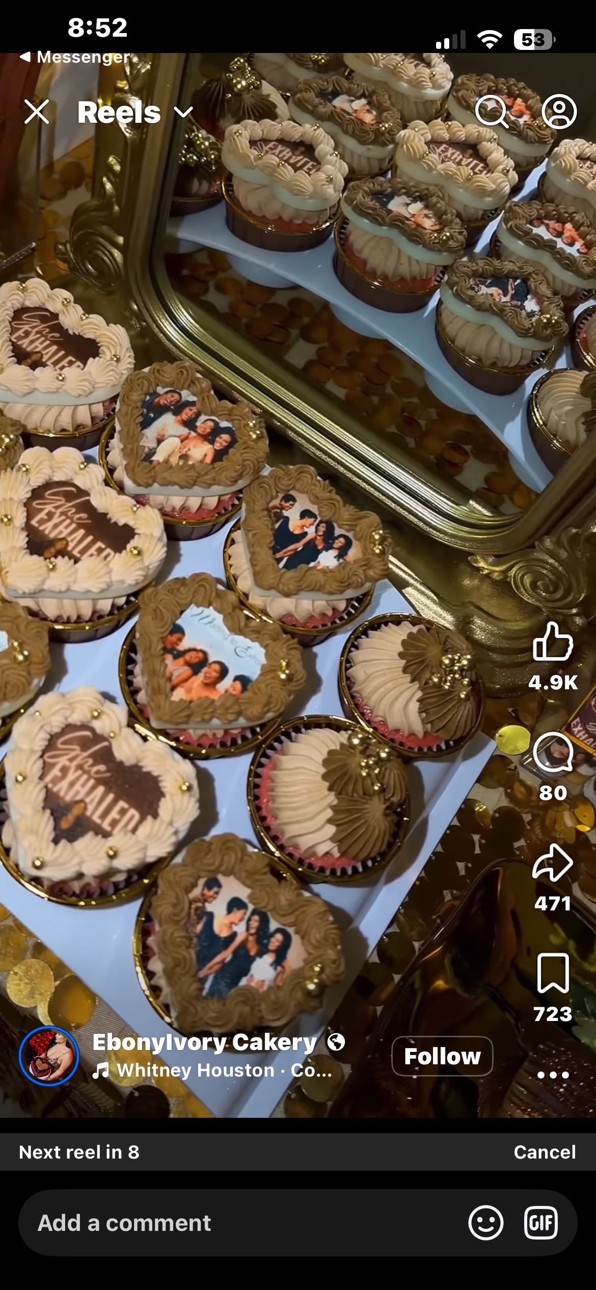 Heart Sharped Photo Cupcakes