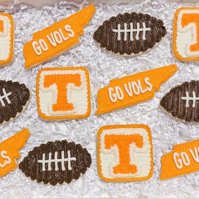 Tennessee Vols Sugar Cookies With Buttercream Frosting