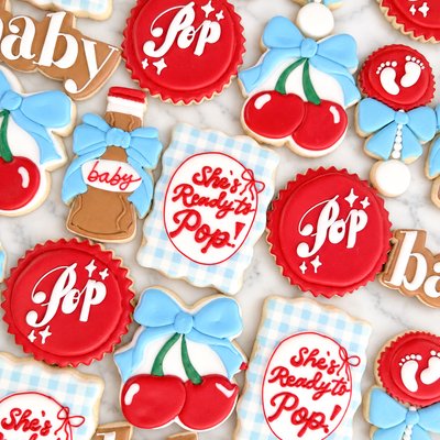 Ready to Pop Baby Shower Cookies