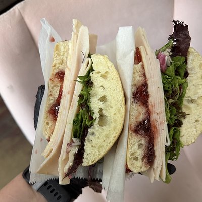 Turkey Cranberry Cheddar With Fruit 