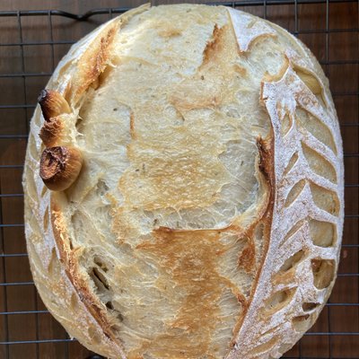 Garlic and Rosemary Sourdough 