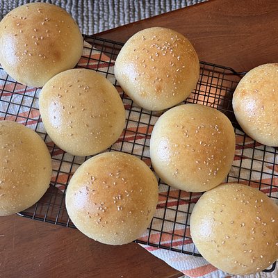 Brioche Hamburger buns (4)