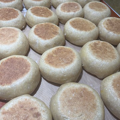 Dozen English muffins