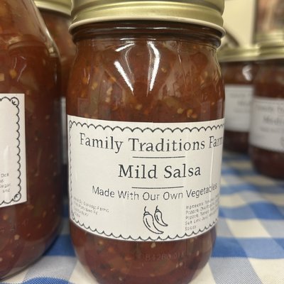 Family Traditions Farm Mild Salsa Pint Jar