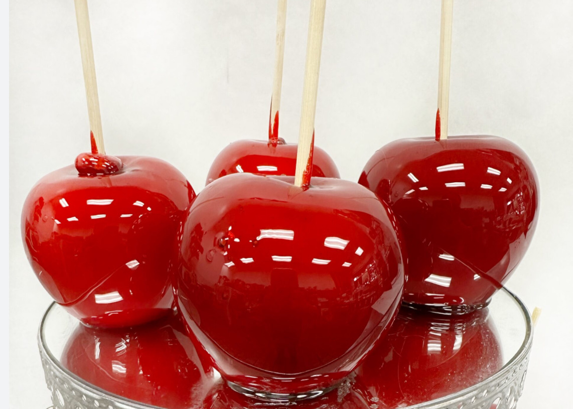 Red candy Apples