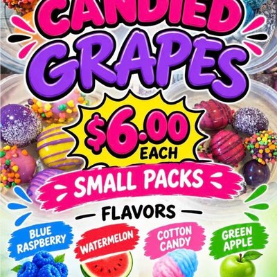 $6 Candied Grapes Special 