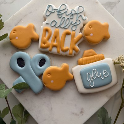O- Fish- Ally Back 6 Cookies Set 