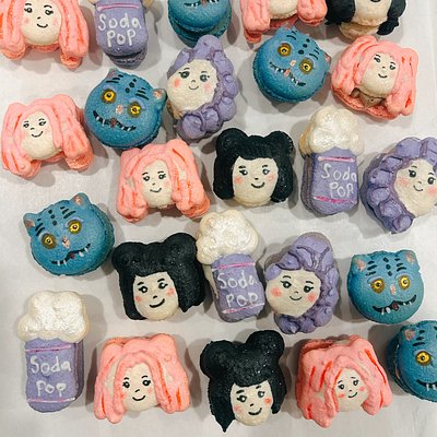Custom Shaped/ Hand Painted Macarons 