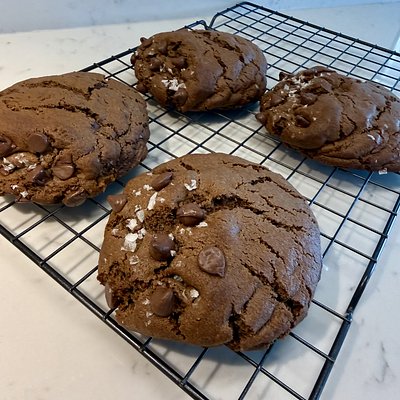 Jumbo Double Chocolate Sourdough Cookies-4 Pack