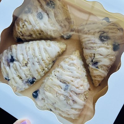 Sourdough Blueberry Lemon Scones