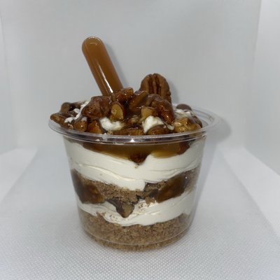 Caramel Pecan Pie Cheesecake Cup