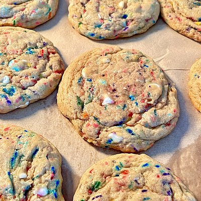 Funfetti Sourdough crumble cookies 
