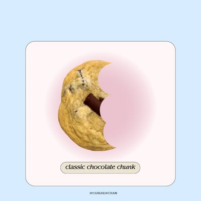 Classic Chocolate Chunk Cookies (1/2 dozen)