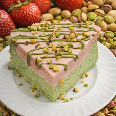 Slice of Pistachio Strawberry 