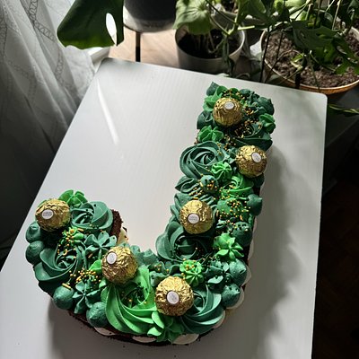 Naked Letter Cake