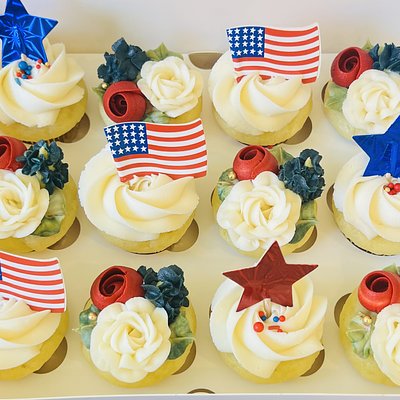 Mini 4th Of July Cupcakes 