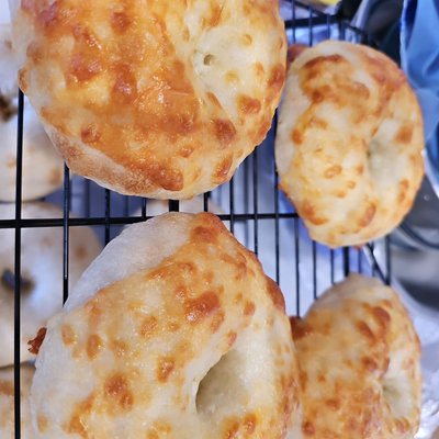 Cheddar Cheese Bagels (6)