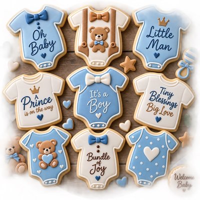 Baby Boy, Onesie, T-Shirt Set Sugar cookie, your design