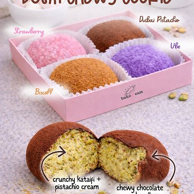 Dubai Chewy Cookie - 4-Pack