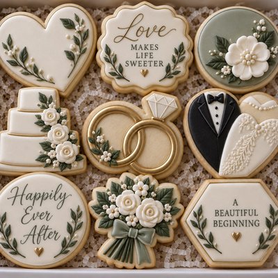 Wedding Cookies Set