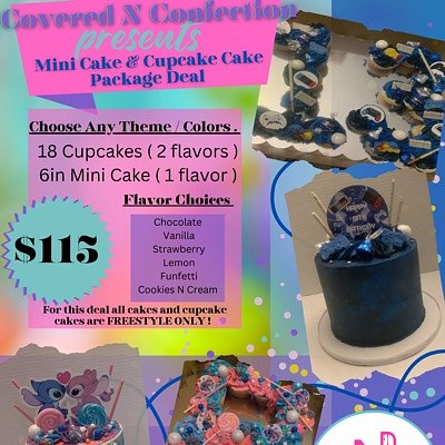 PACKAGE ** Mini Cake & Cupcake Cake 