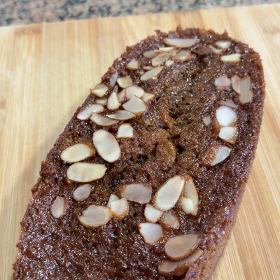 Coffee Almond Honeycomb Cake (Loaf)