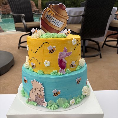 2-Tier Custom Cake: 75 Servings
