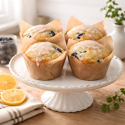 Blueberry Lemon Sourdough Muffin (4)