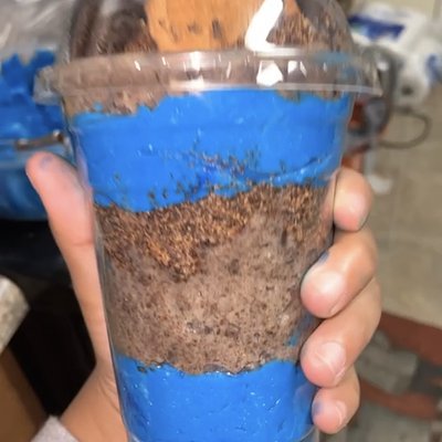 Cookie Monster Cheesecake Cup 