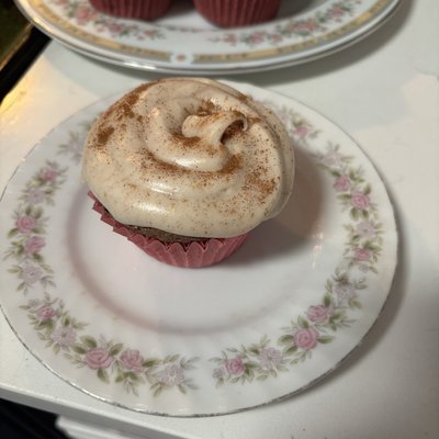 Brownie Cupcake With Cream cheese Cinnamon Icing