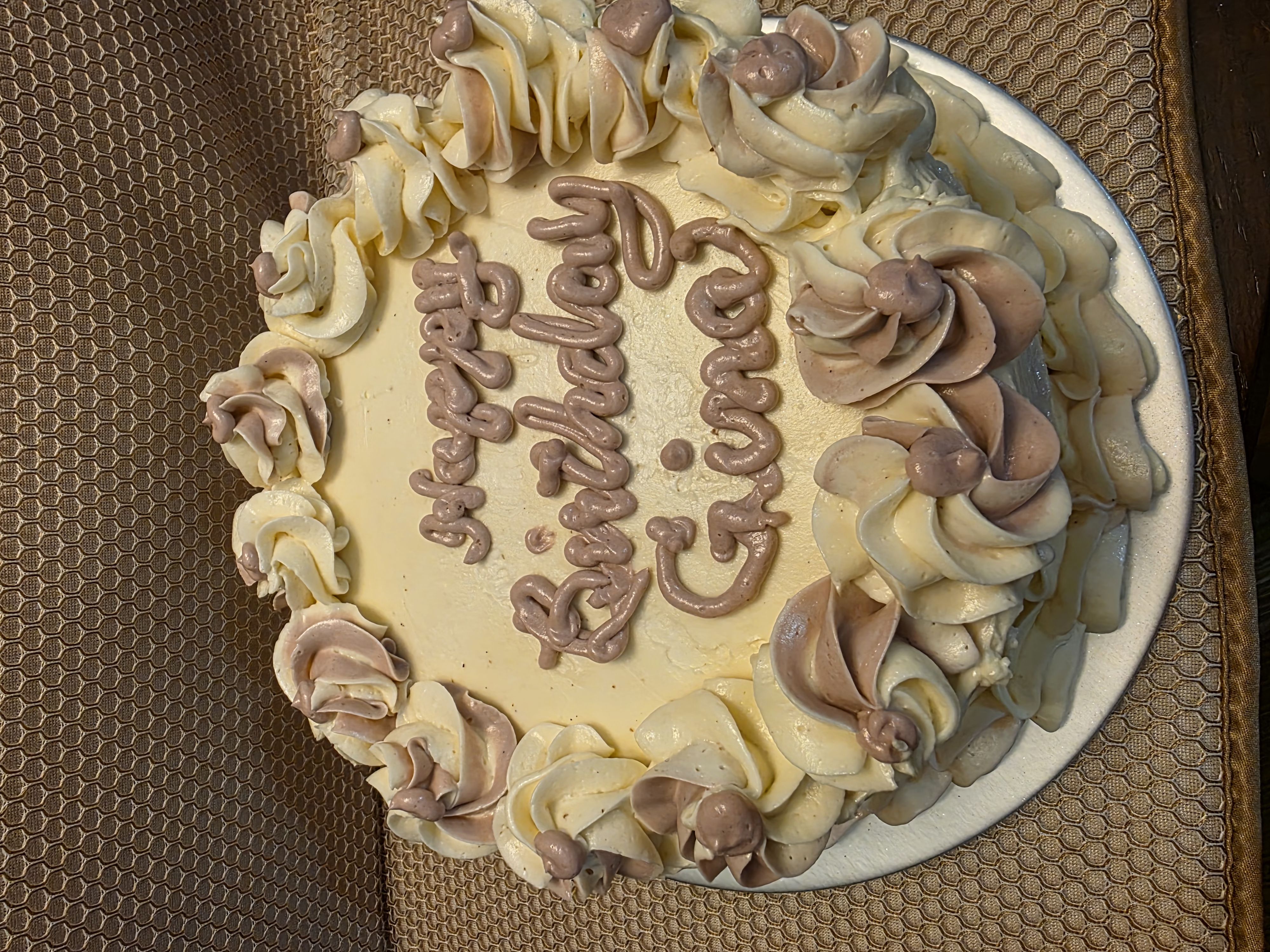 10" two layer cake - Decorated