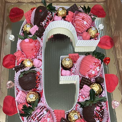 Chocolate Covered Strawberries Letter Box