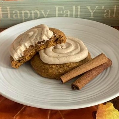 Pumpkin Cookies With Browned Butter Frosting 