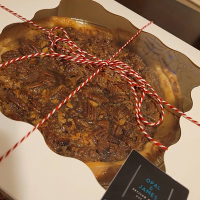 Bourbon Pecan Pie - Short Bread Crust
