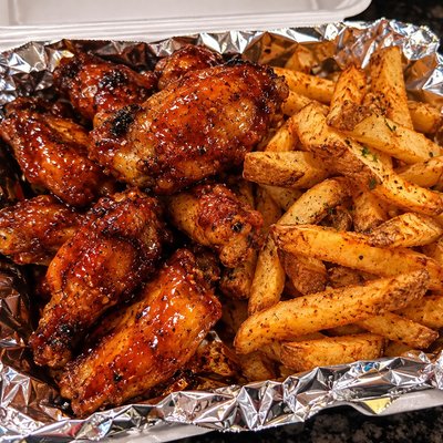 4 Piece Wing/fries/drink