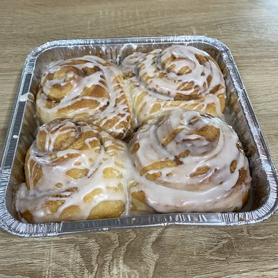 4 Sourdough Cinnamon Rolls