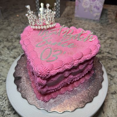 6inch Heart Cake 