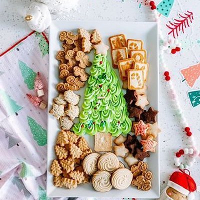 ⛄️🌲Christmas Cookie Buttercream Board🌲⛄️