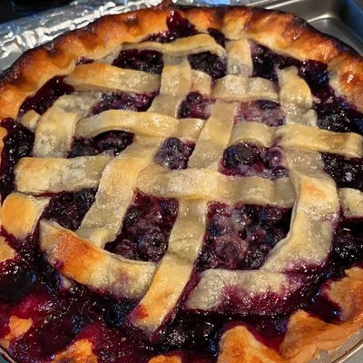 Sourdough Blueberry Pie