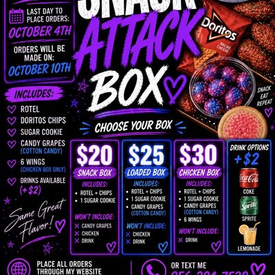 THE SNACK ATTACK BOX 💗