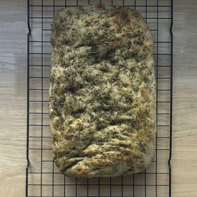 Rosemary Thyme And Garlic Focaccia