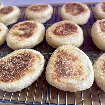 Sourdough English Muffins 