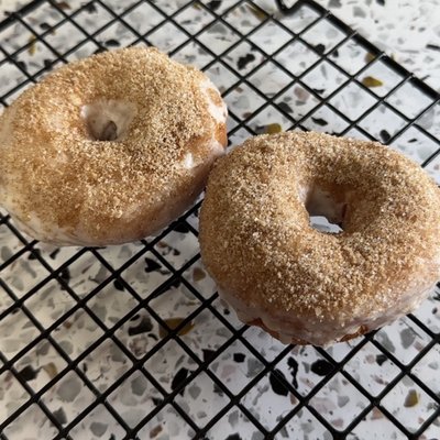 Cinnamon Sugar Sourdough Donuts